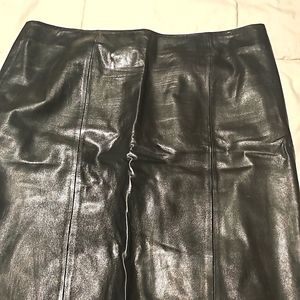 Black Leather Skirt